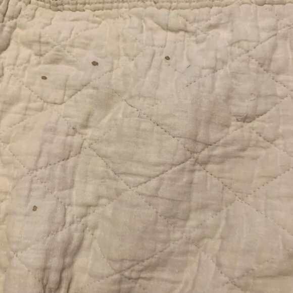 VTG Twin Queens Guard British Guns Drums Bedspread Cotton Coverlet Fabric FLAWS - Picture 9 of 9